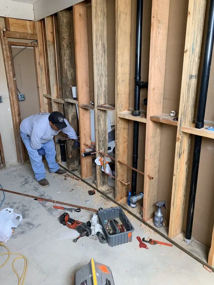 Commercial rough-in plumbing for Commercial Plumbing in The Heights
